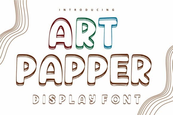 Art Papper: A Playful 3D Display Font for Editorial Impact