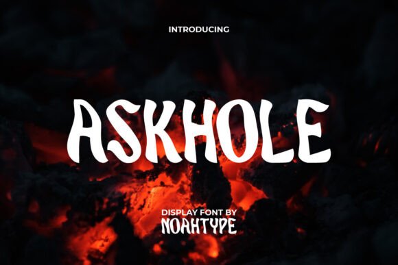 Askhole: A Horror Display Font with Editorial Charm