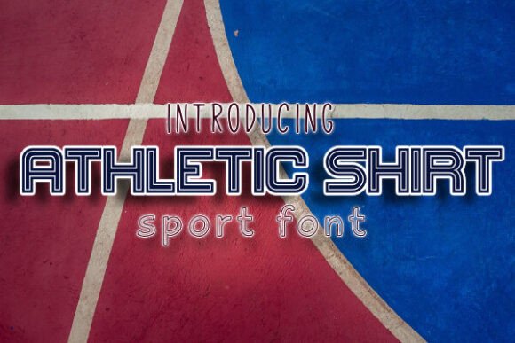 Athletic Shirt: A Bold Display Font for Energetic Brand Identities