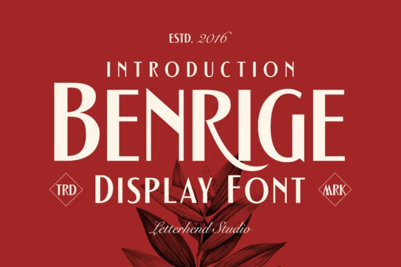 Benrige: A Display Font That Elevates Digital Branding