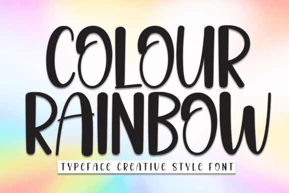 Colour Rainbow: A Friendly Handwritten Display Font for Campaign Warmth