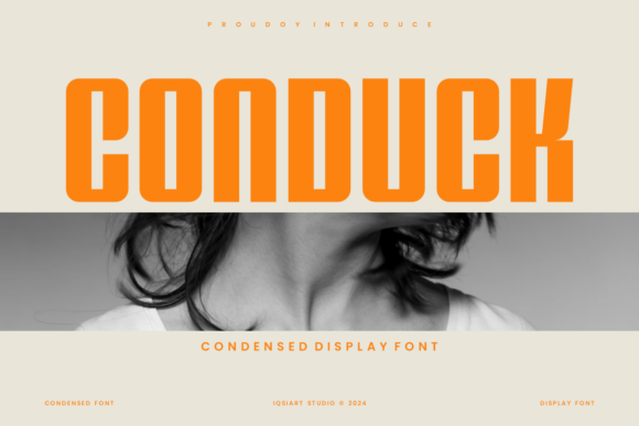 Conduck: A Condensed Display Font That Earns Its Space
