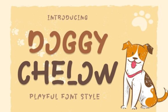 Doggy Chelow: A Playful Display Font That Cuts Through the Feed