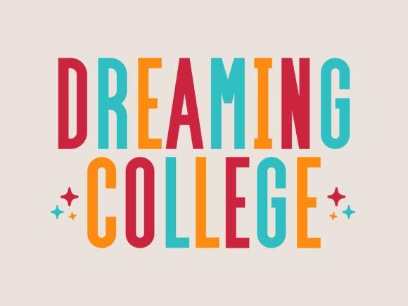 Dreaming College: A Playful Display Font for Friendly Digital Brands