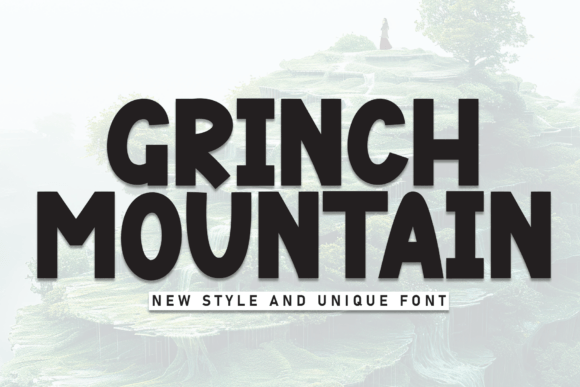 Grinch Mountain: A Whimsical Handwritten Display Font for Branding