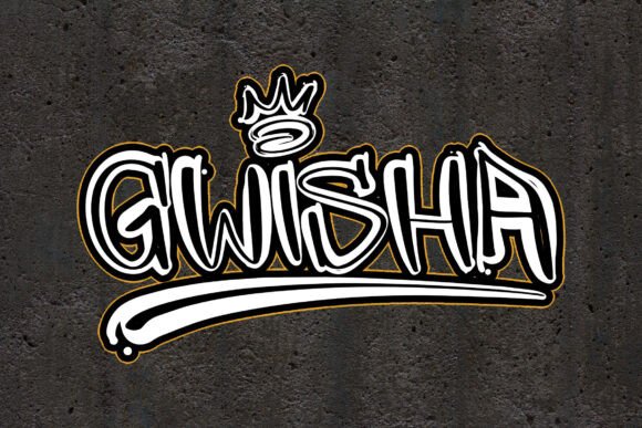 Gwisha: A Bold Dripping Brush Display Font for Editorial Impact
