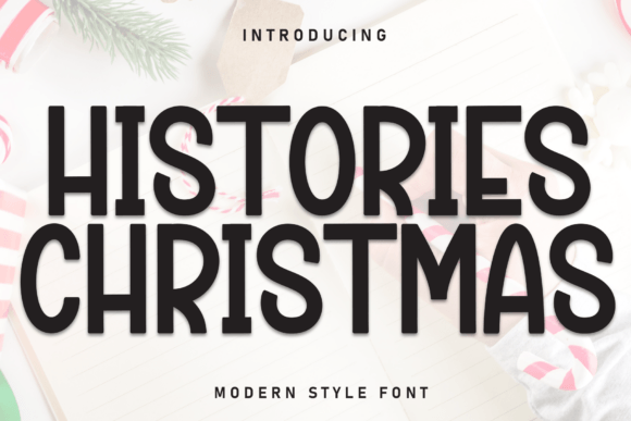 Histories Christmas: A Warm, Handwritten Display Font for Small Business Branding