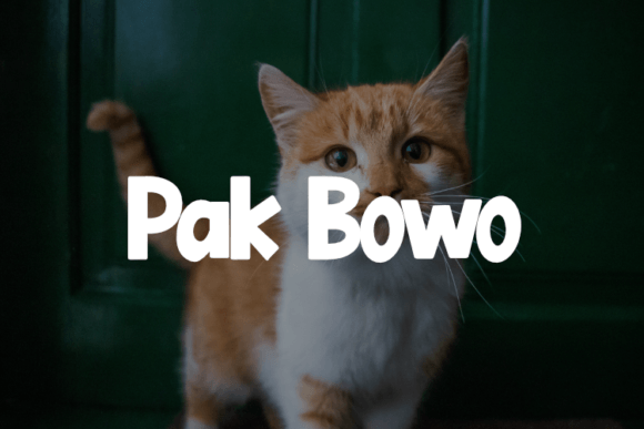 Pak Bowo: A Display Font That Feels Like Handmade Magic