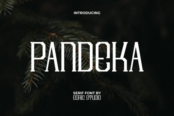 Pandeka Font: A Retro Serif Display Typeface for Handmade Charm