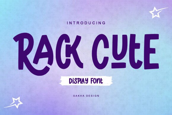 Rack Cute: A Playful Display Font That Delivers Personality