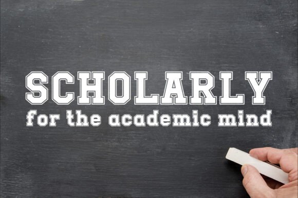 Scholarly Font: A Display Typeface That Elevates Academic & Brand Campaigns