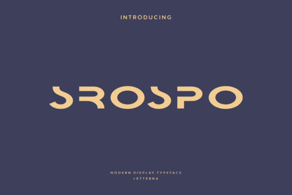 Srospo: A Futuristic Display Typeface for Thoughtful Editorial Design