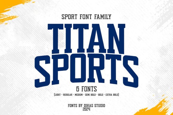 Titan Sports: A Bold Display Font for Digital Impact