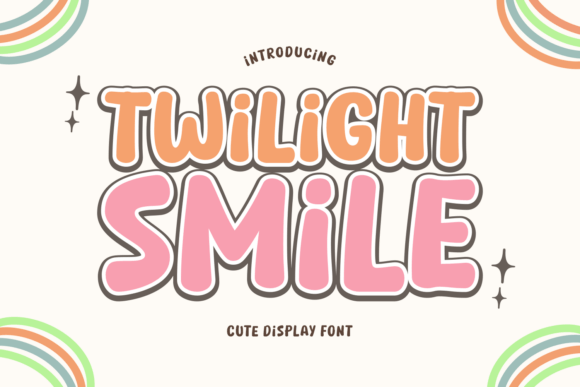 Twilight Smile: A Sweet, Curved Display Font for Handmade Charm