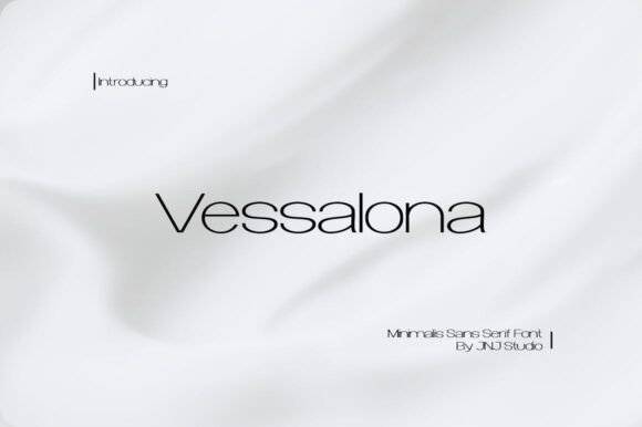 Vessalona: A Minimalist Display Font for Handmade Brands