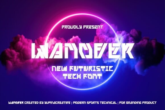 Wanover: A Futuristic Display Font for Bold Digital Branding