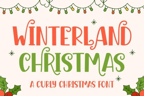 Winterland Christmas: A Festive Display Font with Quiet Charm